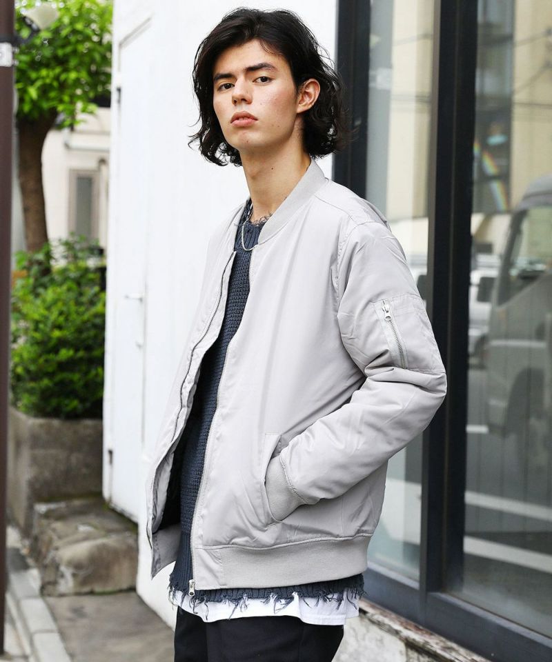 ポリエステルタフタ中綿入りMA-1ジャケット | MSG