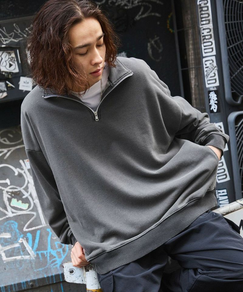 インディゴ裏毛のカムエ インディゴ裏毛のカムエ インディゴ裏毛製品染めスウェット】｜PLAIN