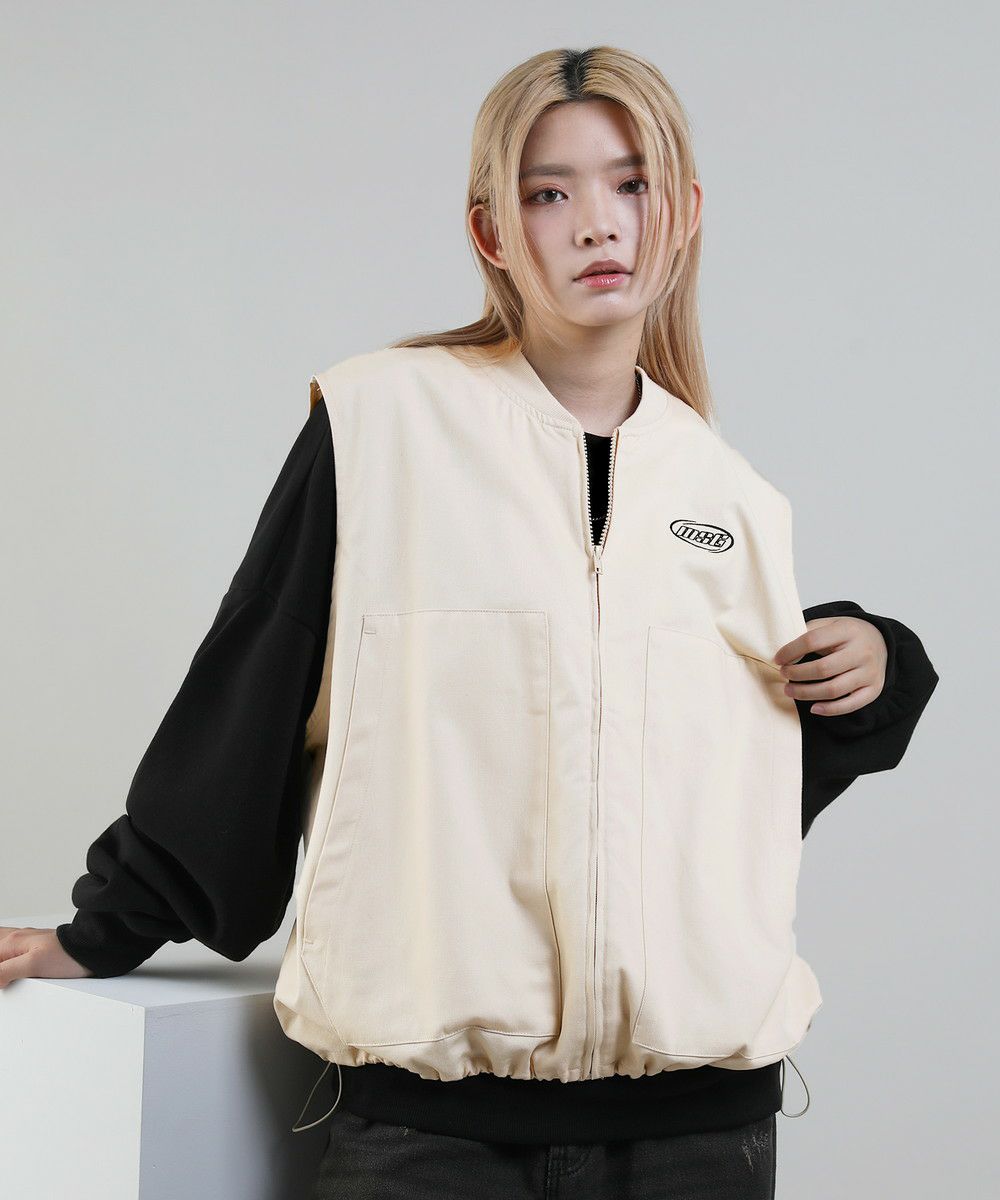 ワンポイント刺繍ロゴワークベスト | MSG