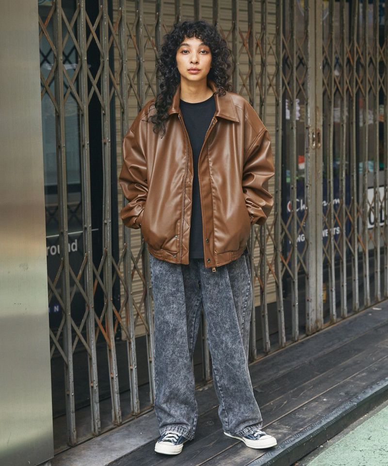 PUレザーブルゾン | MSG