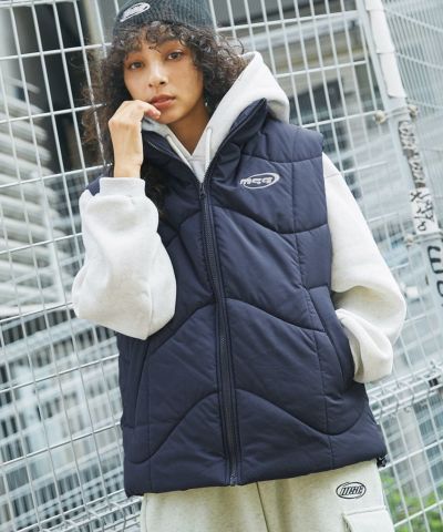 G/FORE ジーフォア メンズ ネイビー キルティングベスト メンズウェア中綿 PG（パフォーマンスギア） （メンズ）ゴルフウェア アウター 発熱