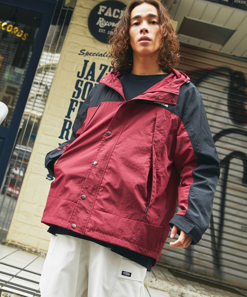 キャンター　マウンテンパーカー 30%OFF【CAMBIO(カンビオ)】Stretch Nylon Diagonal Zipper