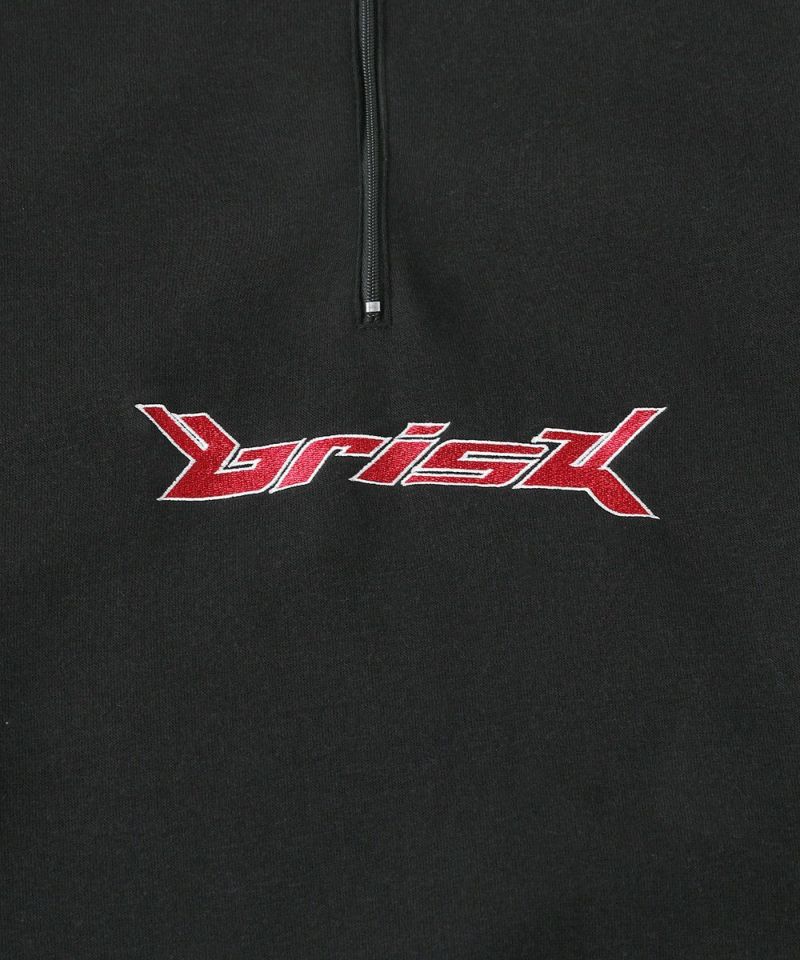 オーバーサイズワンポイントグラフィックハーフジップポロスウェット | MSG