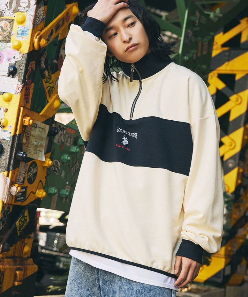 THE CASUAL｜U.S. POLO ASSN. 別注 ワンポイントロゴ刺繍ハーフジップ スウェット | Rakuten  Fashion(楽天ファッション／旧楽天ブランドアベニュー)KA6038