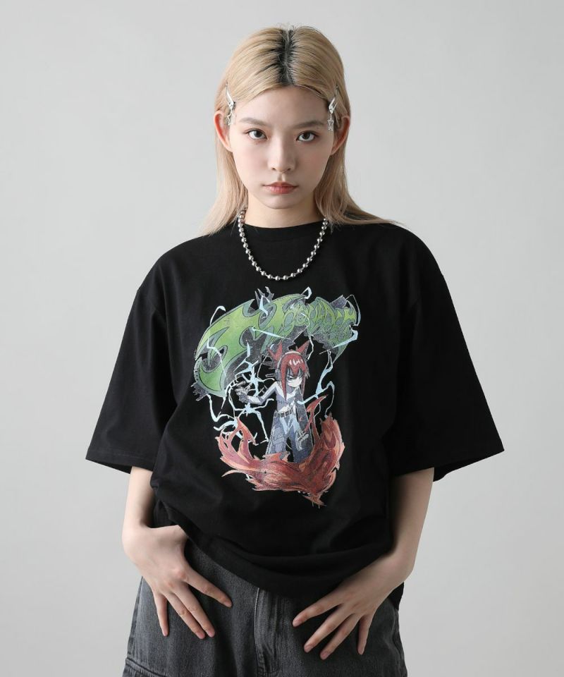 MSG×YORUGATAコラボ】ボックスシルエットヴィンテージプリント