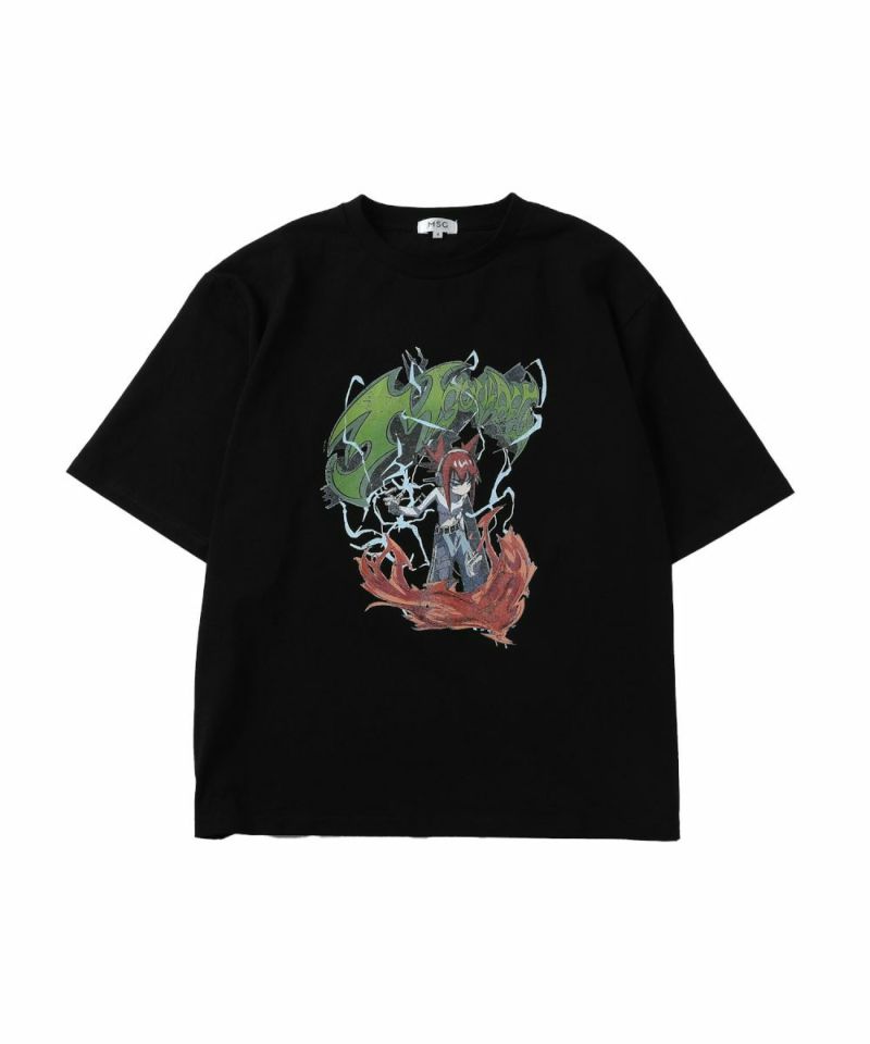 MSG×YORUGATAコラボ】ボックスシルエットヴィンテージプリント