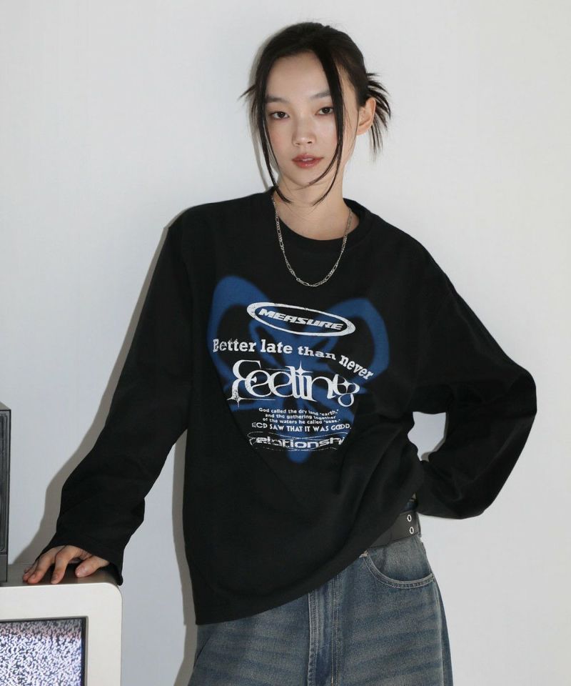 ◆24SS MOON FAIRY MF SQUARE LETTERING ロングTシャツ/2色◆ ◇24SS MOON FAIRY MF SQUARE LETTERING ロングTシャツ/2色◇ (T