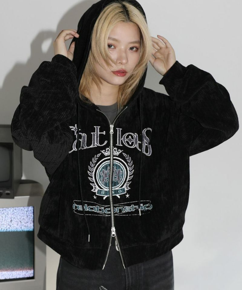 ヴィンテージライクエンブレムジップパーカー | MSG