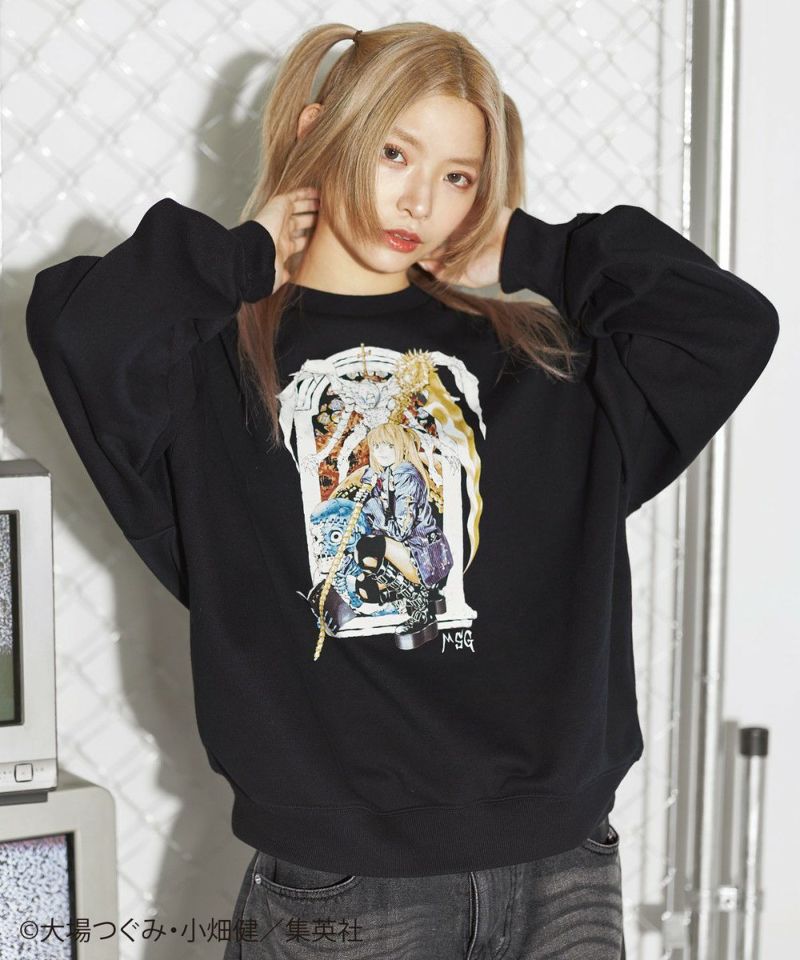MSG×DEATH NOTE 別注ルーズシルエット裏毛スウェットプル