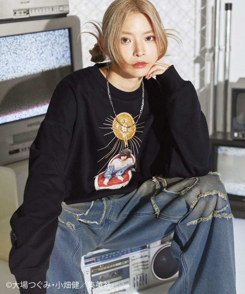 MSG×DEATH NOTE 別注ルーズシルエット裏毛スウェットプル