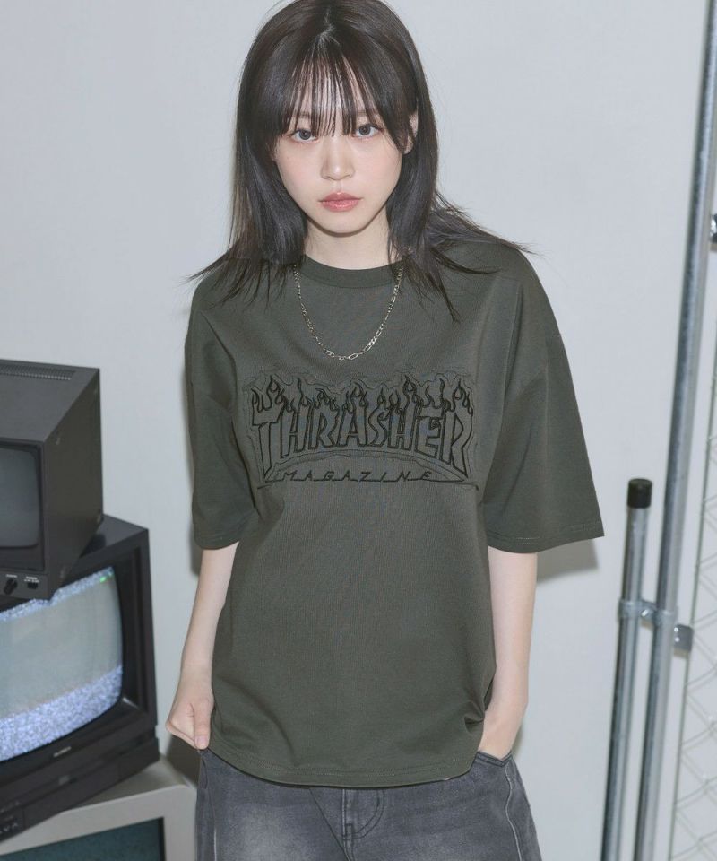 別注 ボックスシルエット パッチワークロゴ半袖Tシャツ | MSG