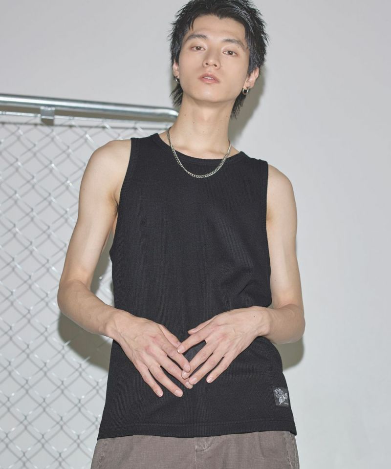 ワンポイントワッフルタンクトップ【UNISEX】 | MSG