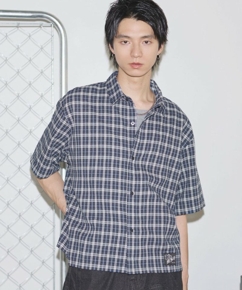 ハーフスリーブショートミニチェックシャツ【UNISEX】 | MSG