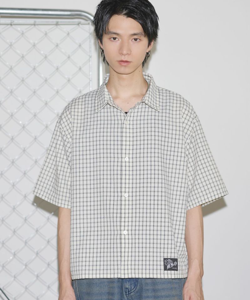 ハーフスリーブショートミニチェックシャツ【UNISEX】 | MSG