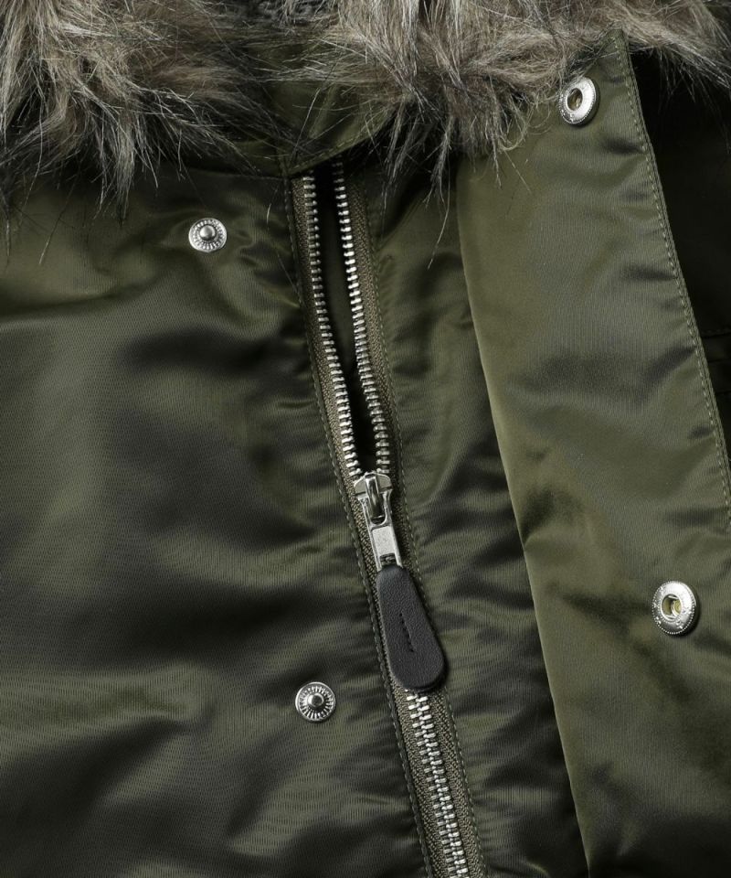 N-2Bフライトミリタリーコンパクト中綿ジャッケット ナイロン/合皮 | MSG