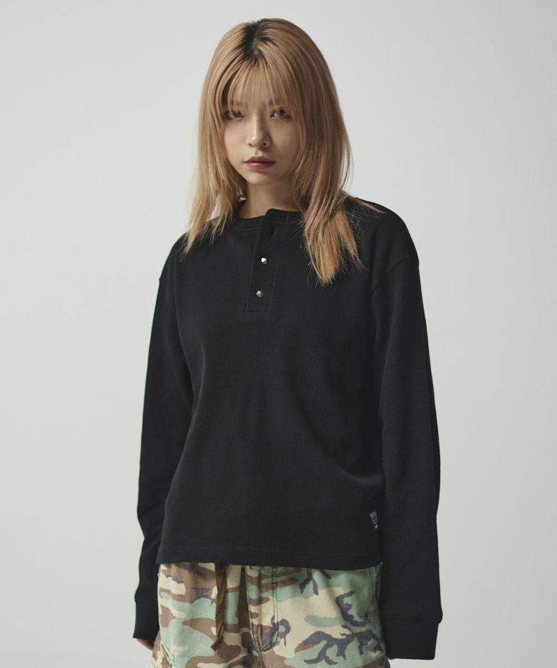 グッドイナフ 2TONE ヘンリーネックサーマル グッドイナフ 2TONE ヘンリーネックサーマル Good On Official