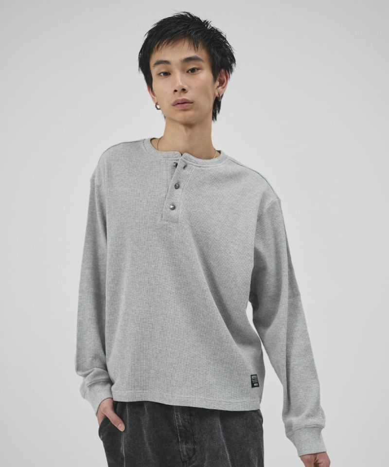 グッドイナフ 2TONE ヘンリーネックサーマル グッドイナフ 2TONE ヘンリーネックサーマル