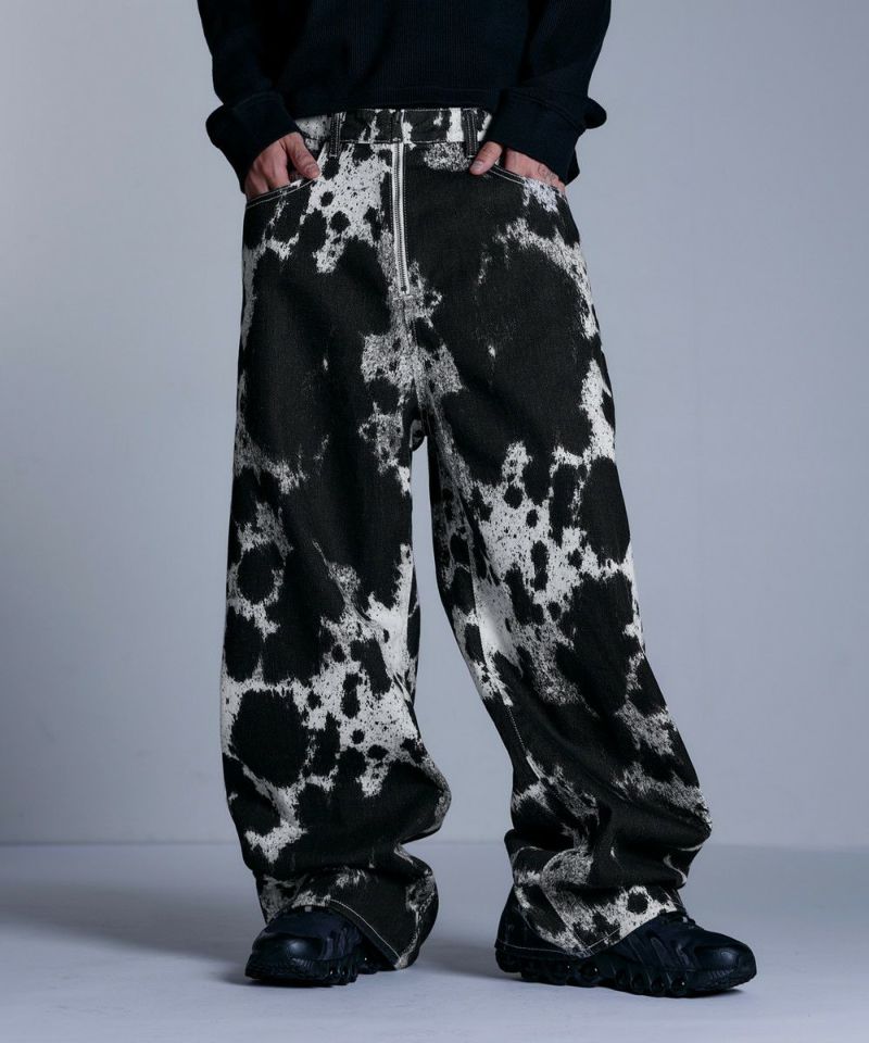 センタージップワイドバギーデニムパンツ【UNISEX】 | MSG