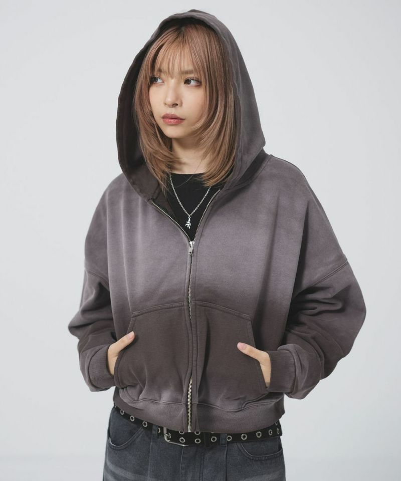 サンフェードショート丈ZIPパーカー【UNISEX】 | MSG