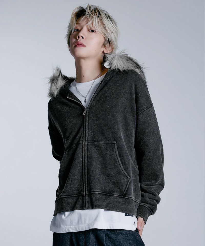 ヘビーウェイト裏毛ZIPファーパーカー【UNISEX】 | MSG