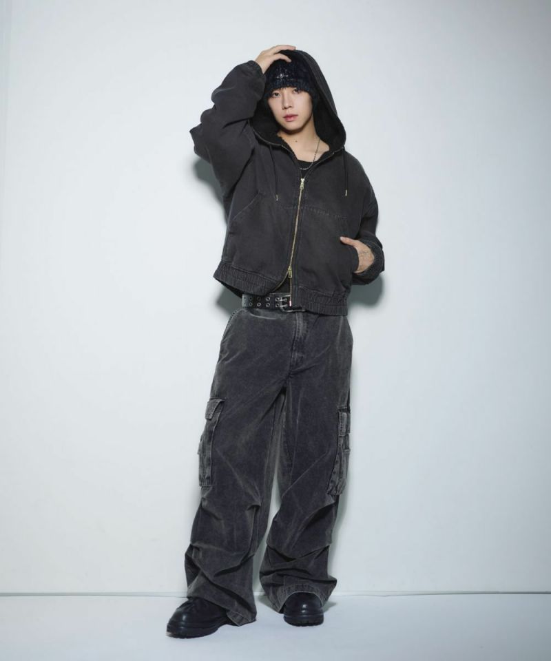 ア*ン様 新品タグ付き自宅保管 33℃ ボア素材切り返しジップブルゾン デニム/合皮 裏ボアショートジップアップジャケット ブルゾン | MSG