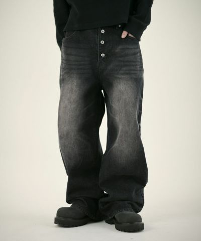 ワイドストレートボタンフライデニム | MSG