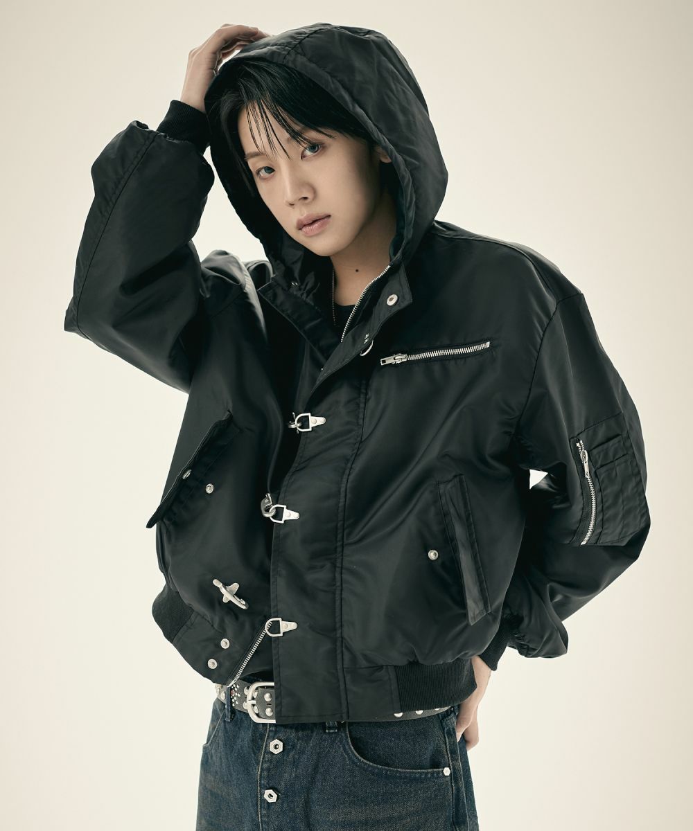 N-2Bフライトミリタリーコンパクトファイヤーマンジャッケットナイロン